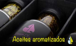 botón aceites aromatizados douroliva